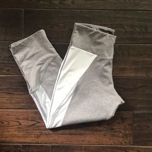 Onzie grey and white workout pants